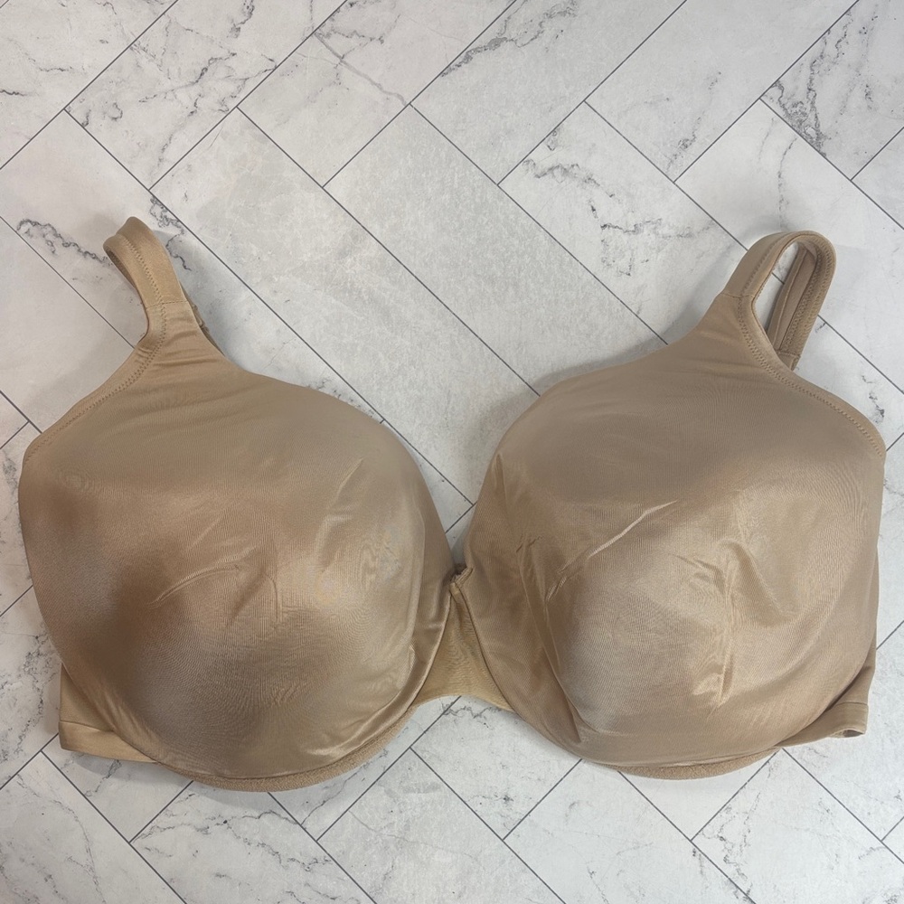 NWOT Cacique Lane Bryant Womans Bra Tan Smooth Full Coverage UNDERWIRE 44G